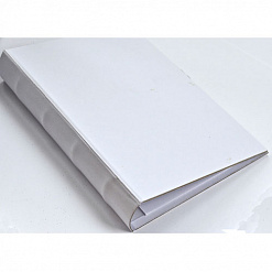 Обложка из картона с объемным корешком, белая, для страниц 10х15 см (Zutter)