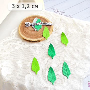 Нож "Вербена. Лист", 3х1,2 см (ScrapMania)