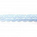 Лента кружевная хлопковая "Пастельно-голубая", ширина 1,4 см, длина 1 м (Рукоделие)