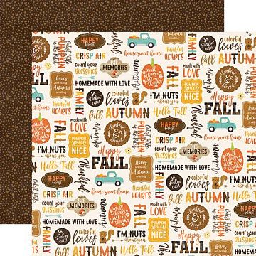 Бумага "Perfect autumn. Happy harvest" (Echo Park)