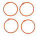 Набор колец для альбома "Оранжевые", 45 мм