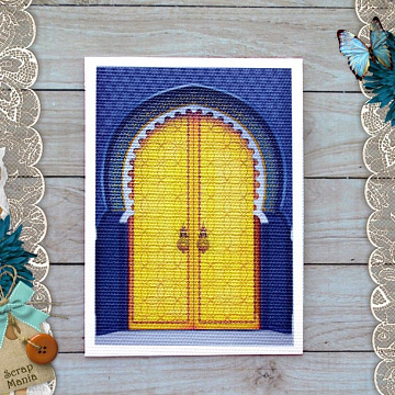 Тканевая карточка "Сердце востока. Солнечная дверь" (ScrapMania)