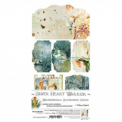 Набор бумаги 30х15 см "Silver heart warrior. Конверты", 12 листов (CraftO'clock)