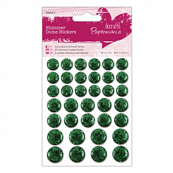 Набор эмалевых капелек "Конфетти. Зеленые круги" (DoCrafts)