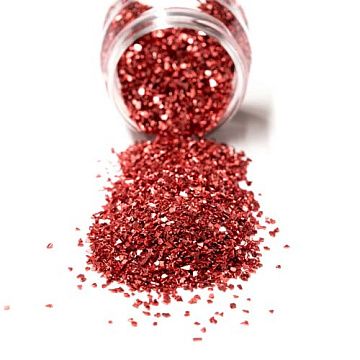Топпинг "Микроблестки. Glamour Sparkles. Красный", 40 гр (Stamperia)