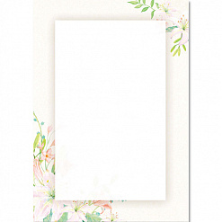 Карточка для журналинга 10х14,5 см "Field lilies. Просторы лилий - 03" (Galeria Papieru)