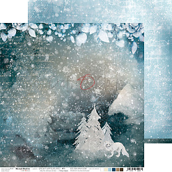 Набор бумаги 15х15 см "Snowy Winterland", 24 листа (CraftO'clock)