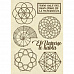 Набор деревянных украшений А6 "Cosmos. Сакральная геометрия" (Stamperia)