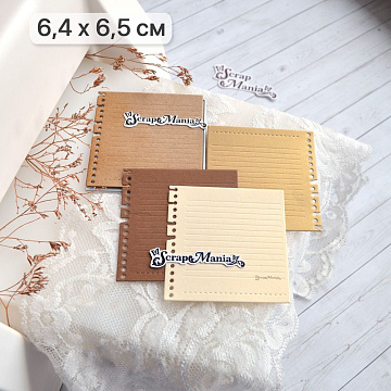Нож "Архивные материалы. Записка", 6,4х6,5 см (ScrapMania)
