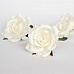 Цветок розы коттеджной "Белый", 7 см, 1 шт (Craft)